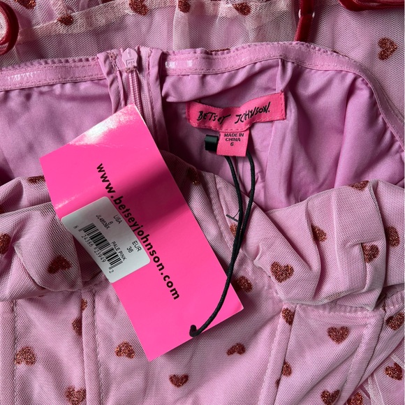 Betsey Johnson Heart Dress NWT - Picture 7 of 7